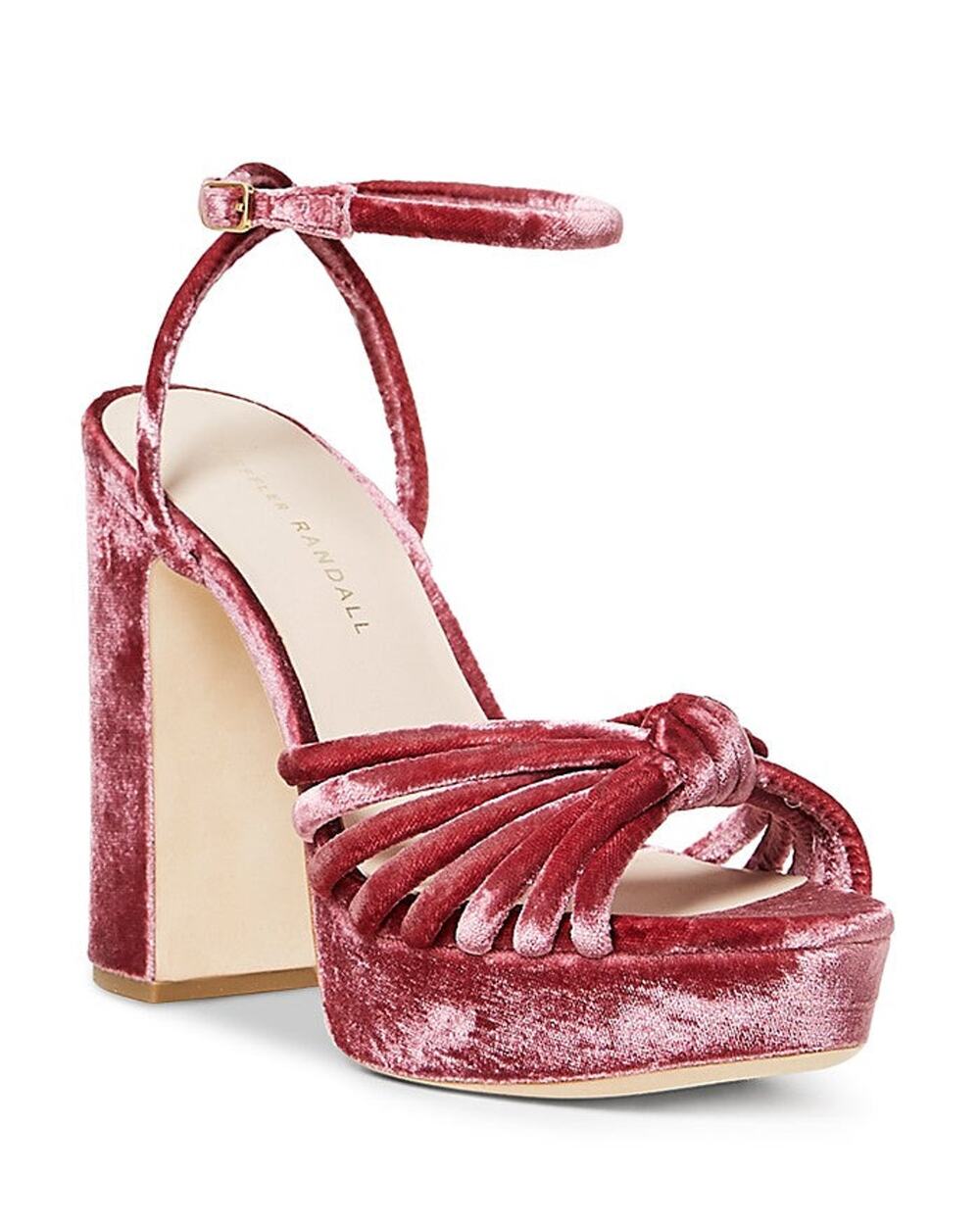 Loeffler Randall Rivka Ankle Strap Platform High Heel Sandals - 6